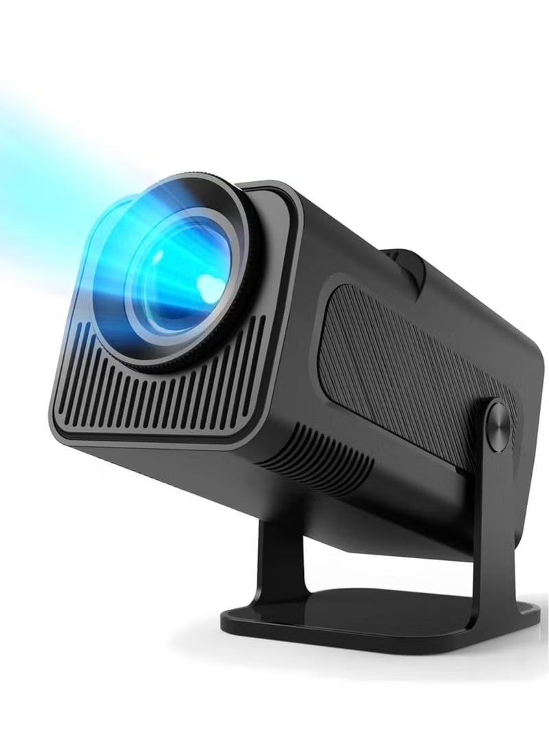 BLUMENIT جهاز عرض ميني ذكي بدقة 1080P كاملة HD، دعم أقصى 4K، WiFi 6، بلوتوث 5.0، نظام أندرويد 11، تصحيح تلقائي للزاوية وتصميم دوار بزاوية 180° للسينما المنزلية والبث - Image 1